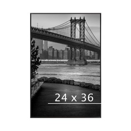 Plexon Stylish Poster Frame - 24" x 36" in Classic Black for Timeless Display