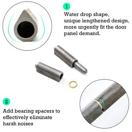 Bullet Hinge Weld On Hinges 120mm x 20mm Steel Door pin Hinge with Brass Washer for Swing Gate Garden Gates Trailer Ramp Gate 1 Pair