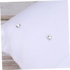 SHOWERORO Ceremony: 20x20cm Satin Ring Pillow Double Heart Buckle Wedding