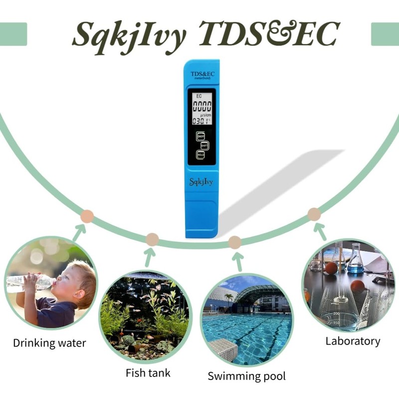 SqkjIvy 4 in 1 TDS Meter - TDS EC &