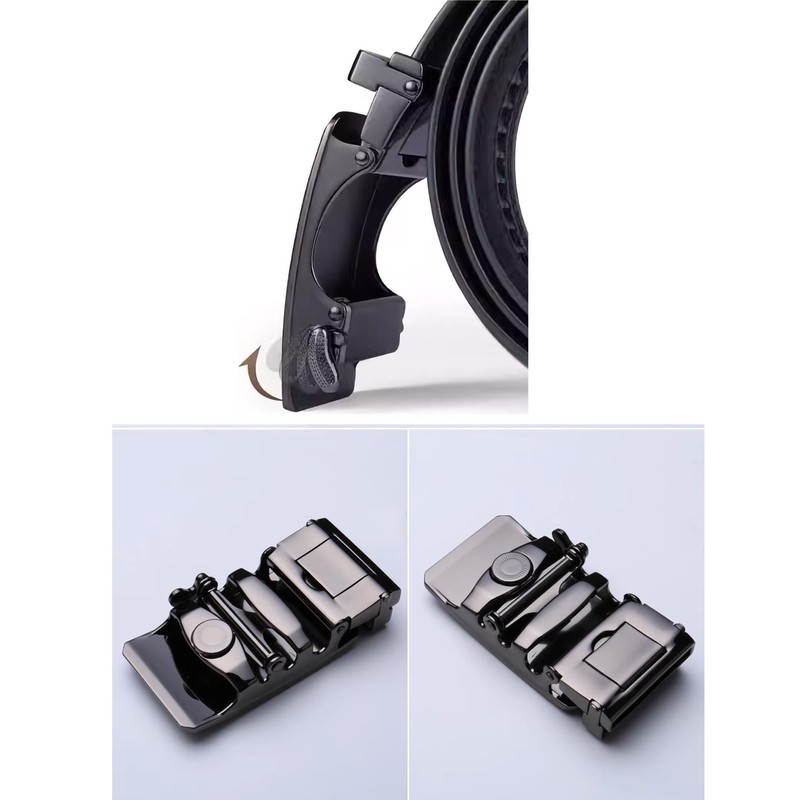 Glamexx24 Men's Automatic Buckle Belt: Business Belt for Men with