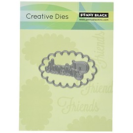 Penny Black 51-041 Creative Dies-Friends Frame, 2.9 by 1.8-Inch