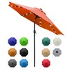 Sunnyglade 9' Solar LED Lighted Patio Umbrella with 8 Ribs/Tilt