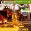 Butterfly Solar Lanterns Outdoor Hanging, Hollowed-Out Metal Waterproof LED Garden