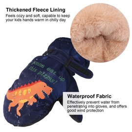 QKURT Children's Ski Gloves, Snowboard Gloves, Snow Gloves, Waterproof and Windproof Winter Mittens for 2-5 Years, Girls and Boys, Skiing, Snowboarding, Riding, Running, Hiking, Cycling