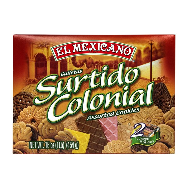 El Mexicano Surtido Colonial Cookies 16 oz - Galletas Surtidas