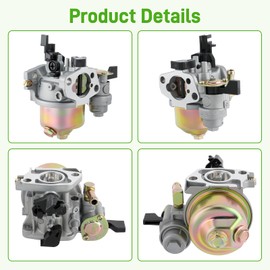 CR950 CR750 Carburetor for 208cc 6.5hp Engine Lawn Mower Pressure Washer Tiller Splitter, Replace #595780 592864 596080, 90° Upward Inlet