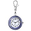 Silverora Carabiner Pocket Watch with Key Ring Analogue Quartz Watch