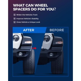 KAX 5x150 Wheel Spacers 1.25 inch, Hub Centric Wheel Spacers with M14x1.5 Studs 110mm Hub Bore,4Pcs Spacers fit for Tundra, Sequoia, Land Crui-ser, LX470, LX570