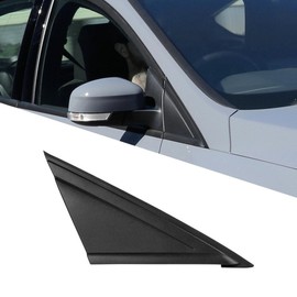 Side Rearview Triangle Molding Cover Fender Corner Molding for Ford Focus 2012 2013 2014 2015 2016 2017 2018 (Black, Right (Passenger) Side)