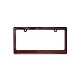 Plate Jade Car 100% Real 3k Twill Weave RED Carbon Fiber License Plate Frame Cover, Glossy UV Protection, Front/Rear Fit for USA/Canada/Mexico Standard Size 6.25"" x 12.25"" Auto tag Holder