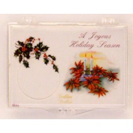 Unbranded Small Dollar Christmas Candles, 2x3 Snap Lock Coin Holder, 3 pack