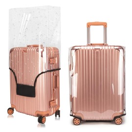 Mulaibdin Transparent Suitcase Protective Cover, PVC Suitcase Covers, Travel Suitcase Protective Cover, Luggage Cover, Scratch Protection, Dust Cover for Luggage, transparent, simplicity