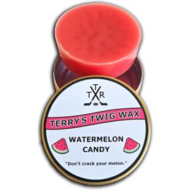 Terry's Twig Wax - Watermelon Candy (Scented Hockey Stick Wax) for Hockey Blade Tape, Increased Puck Control, Stick Tricks Michigan, Water Resistant