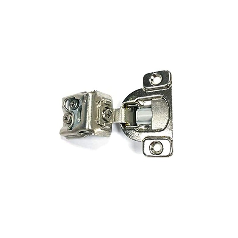 Merriway BH06213 (2 Pcs) Silver Tone Face Frame Cabinet Hinge