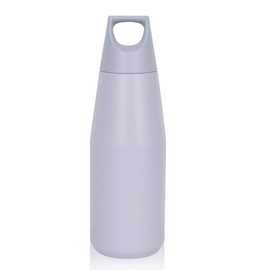 Longiang Stainless Steel Water Bottle 580 ml/1080 ml - Leak-Proof, BPA-Free, Double-Walled Thermos Flask, 24 Hours Cold, 12 Hours Hot - Water Bottle for Outdoor, Fitness, Sports (Light Grey, 580 ml)