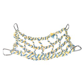 NUZAMAS Bird Hammock Net Rat Climbing Rope Net Parrot Playing Net Pillow Leopard Gecko Swing Hanging Bed Lounger Ladder for Chameleons Hamster Small Animals