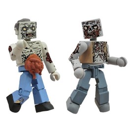 DIAMOND SELECT TOYS Walking Dead Minimates Series 1: Herd Zombies, 2-Pack