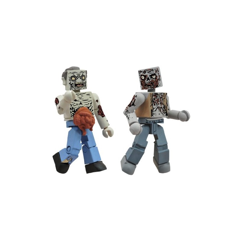DIAMOND SELECT TOYS Walking Dead Minimates Series 1: Herd Zombies,