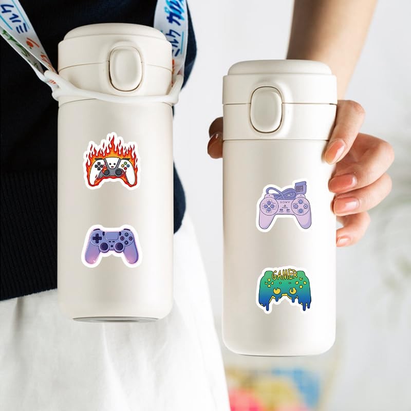 100PCS Small Sized Gamepad Stickers, Cool Classic Game Remote Control