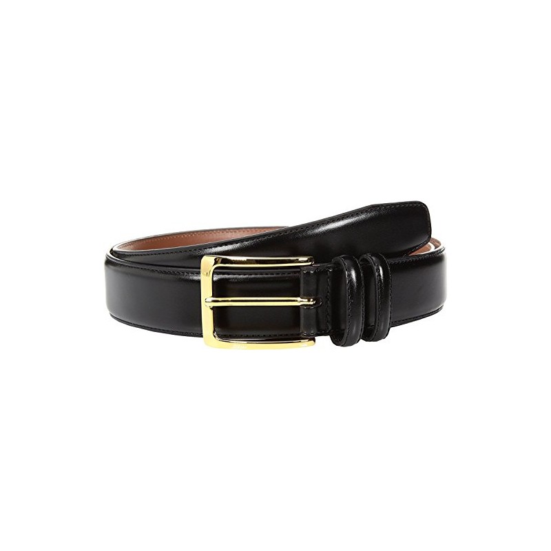 Johnston & Murphy Mens Smooth Basic Belt (40 - Black)
