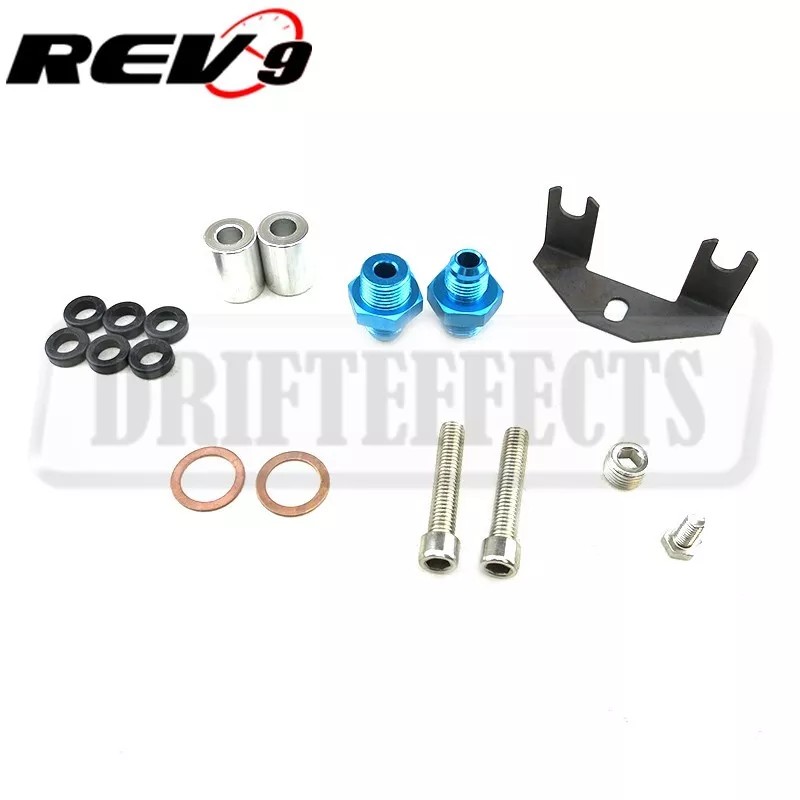 Rev9 Purple High Flow Fuel Injector Rail Kit For GTR