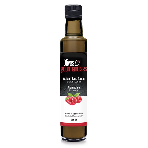 Raspberry Dark Balsamic Vinegar, 250ml, Olives et gourmandises