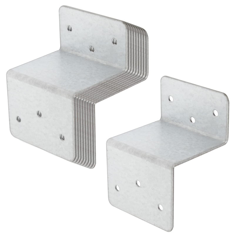 GBGS 10 Pcs Z Brackets,Length 2",Double Angle Clip Bracket for