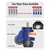 KOSTANZO Leveling Stem Casters Set of 4 Heavy Duty Retractable