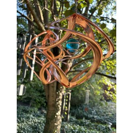 Unbranded Beautiful Cosmix Copper Spinner with Glass Ball Sun catcher