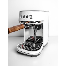 Normcore 54mm Bottomless Portafilter with 18g Precision Filter Basket, Fits Breville 54mm Machines Including Bambino Plus BES500, Genuine American Walnut Handle