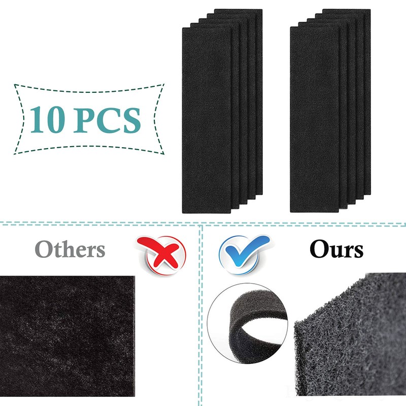 2 Pack Replacement FLT4825 Filter B with 10 Pack Carbon