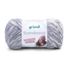 Gründl Scandinavia, Norwegian pattern straight from the ball, 100 g/165 m, 70% polyacrylic/30% wool, NS 4-5 (05 silver-grey-blue-grey-natural)