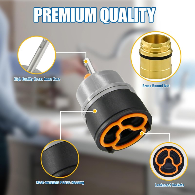 Upgrade RP50587 Cartridge for Delta DST Single-Handle Kitchen and Lavatory