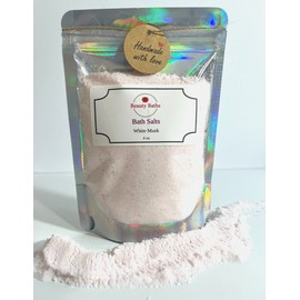 Beauty Baths White Musk Bath Salts Epsom Salt bath soak gift for her therapeutic body soak