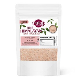 Rulop Himalayan Pink Fine Salt 200g, Vegan Himalayan Rock Salt, 100% Natural, Packed in a Resealable Pouch to Mantain Freshness