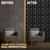 NOVECRAFTO Lattice Effect 3D Wall Panels - 6 Sheets Covering