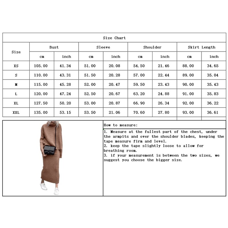 chouyatou Conjunto de 2 piezas de cuello alto para mujer,