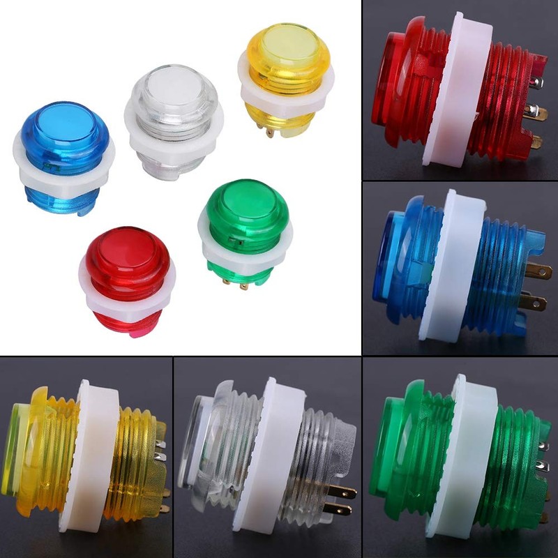 Zerodis Pack of 5 5V 24 mm Jumbo Buttons with