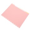 SEWACC 11hole Aesthetic Binder Dividers Tabs and Pockets for Notebooks