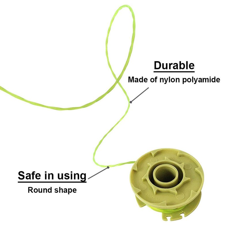 THTEN 11ft 0.080" Replacement Trimmer Spool for Ryobi One Plus
