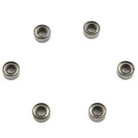 E-outstanding Mini Ball Bearing 6PCS MR63ZZ 3mm ID 6mm OD 2.5mm Width Precision Miniature Metal Double Shielded Flanged Single Row Deep Groove Ball Bearings