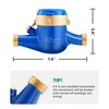 Watflow DN20 Water Meter 3/4" NPT, ISO4064 Certification Cubic Water