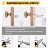 10 Pack Champagne Bronze Cabinet Knobs, Solid Zinc Alloy Drawer