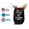 Astronomy Black Edition Wine Tumbler 12oz - My Telescope Is