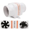 4in 270CFM Bilge Air Blower InLine Electric Waterproof White for