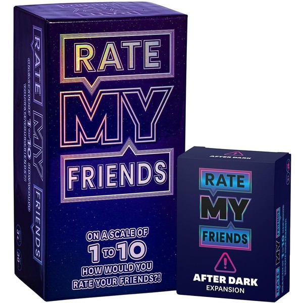 RATE MY FRIENDS Party Game + After Dark Expansion Set
