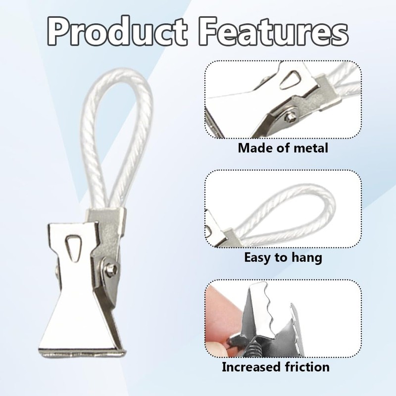 ZSUIQIN 30 Pcs Hanging Tea Towels Clip, for the Home,