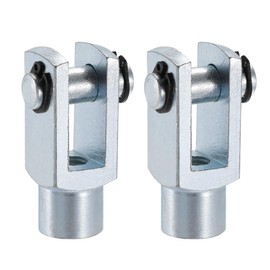 sourcing map Air Cylinder Rod Clevis End 52mm Length M10x1.25 Female Thread Y Connector 2pcs