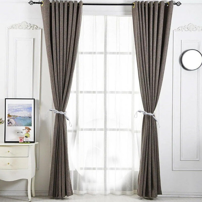 Lollanda 4Pcs Rope Curtain Tiebacks, Drape Tie Backs for Curtain,